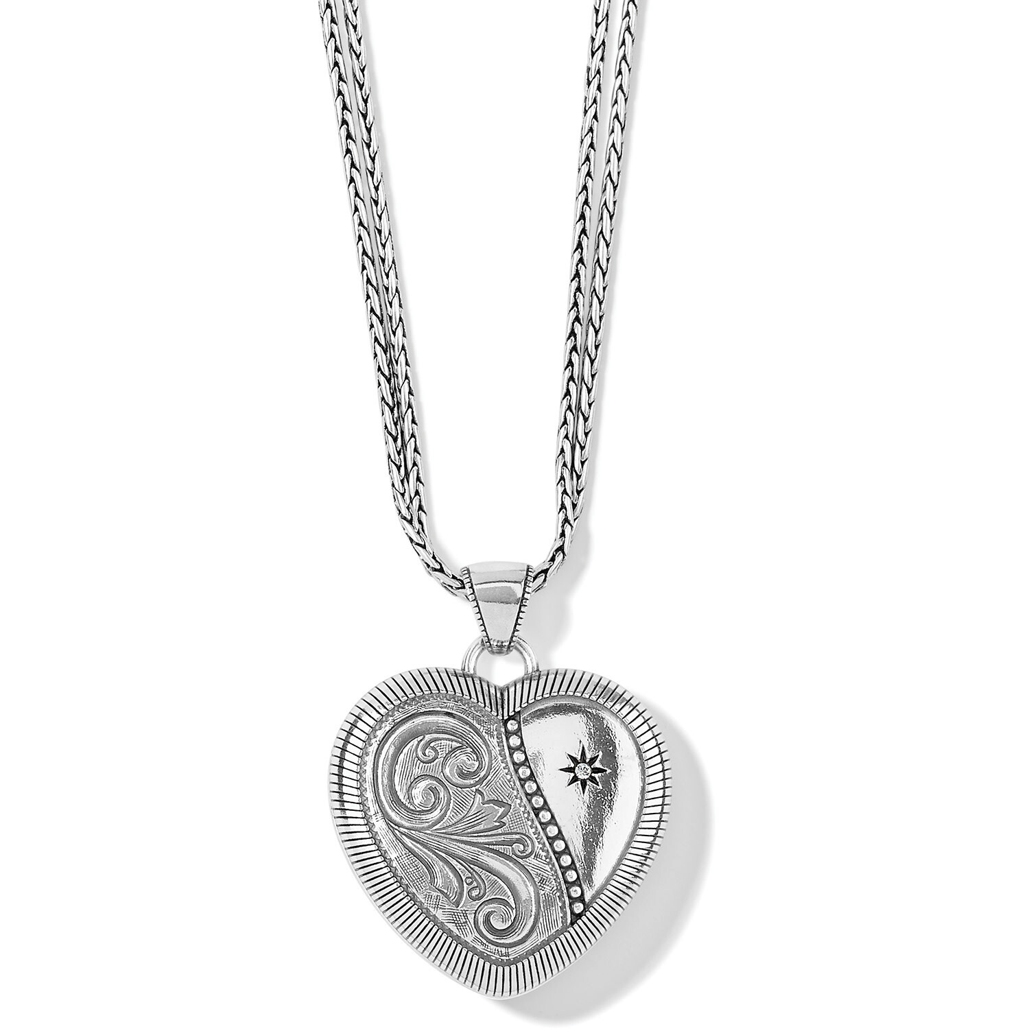 ESSEX HEART DOUBLE CNV LOCKET