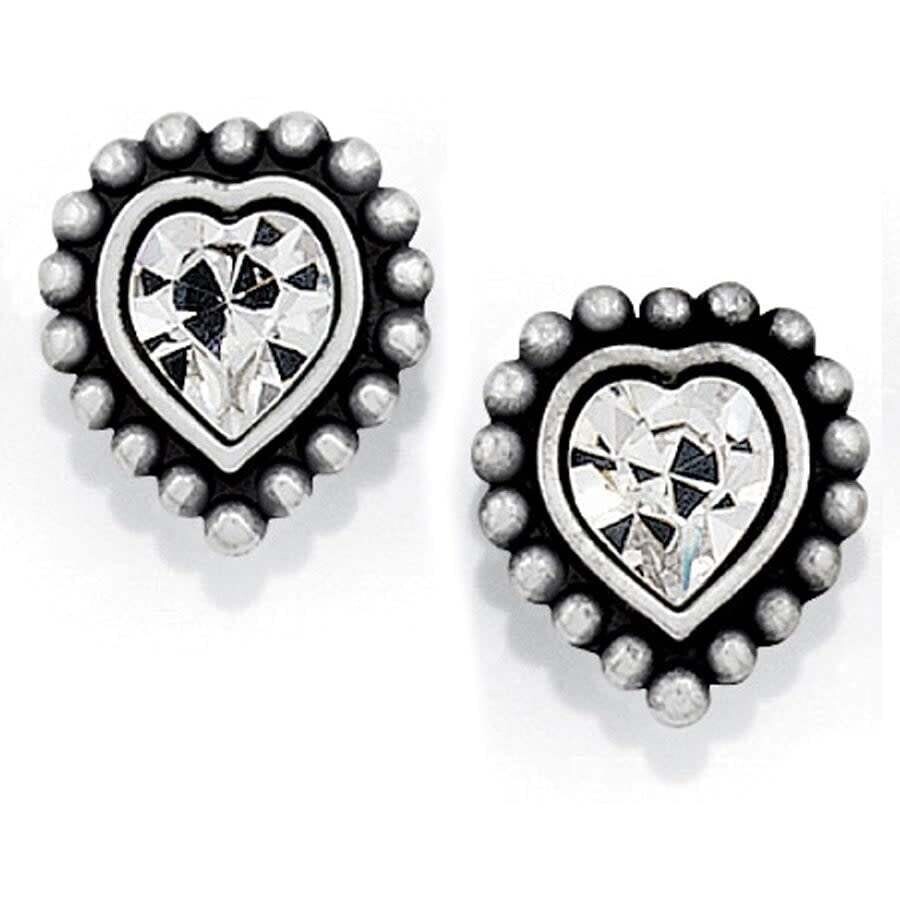 Shimmer Heart Mini Post Earrings