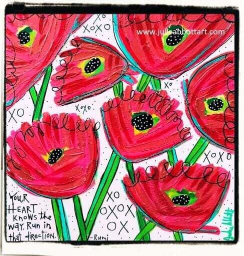 JULIE ABBOTT STOCK ARTWORK - FLOWERS