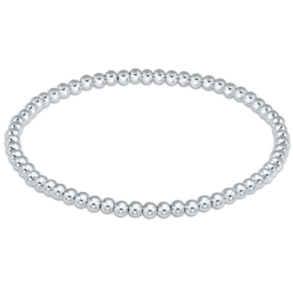 CLASSIC SILVER 3MM BEAD BRACELET