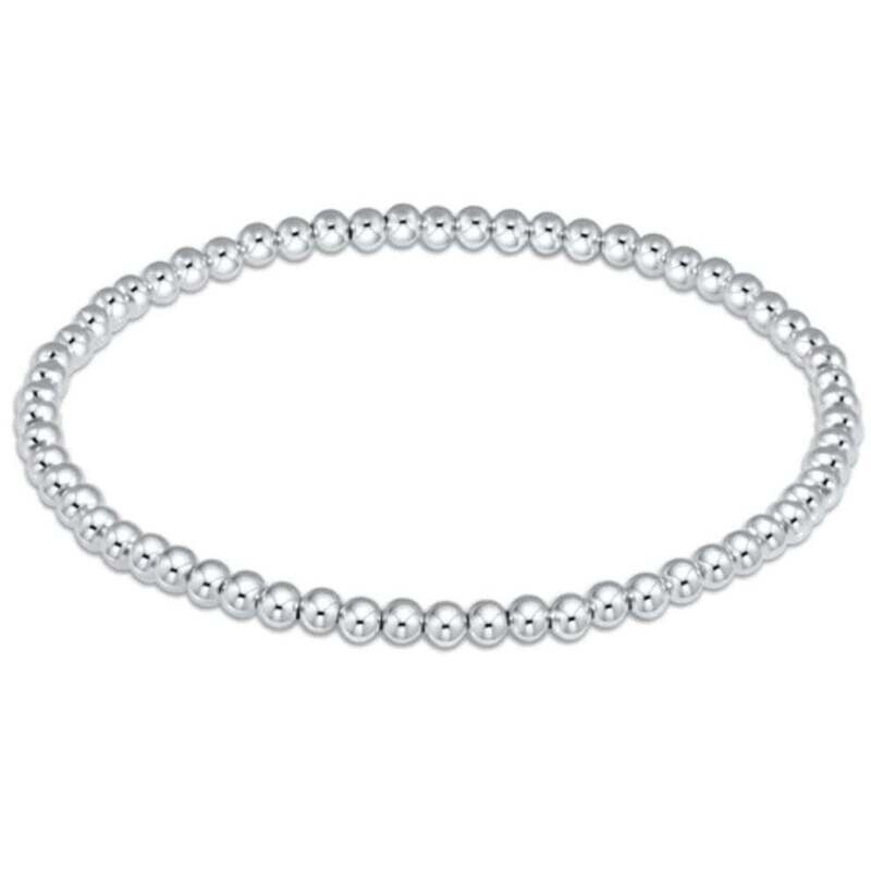 CLASSIC SILVER 3MM BEAD BRACELET