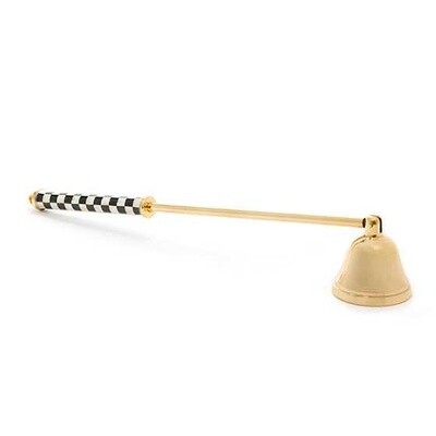 BLACK &amp; WHITE CHECK CANDLE SNUFFER