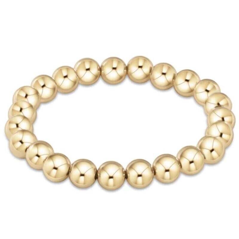 CLASSIC GOLD 10MM BEAD BRACELET