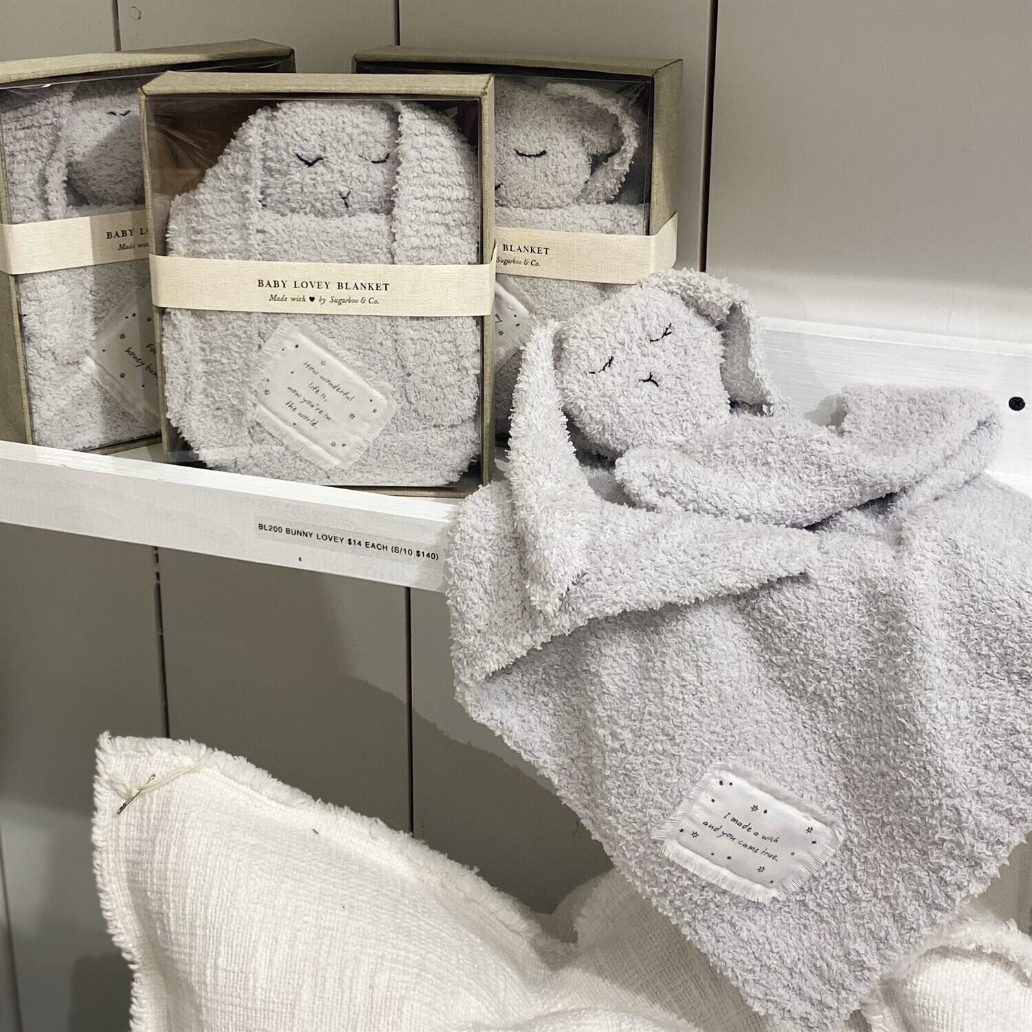 BUNNY BABY LOVEY BLANKET - HOW WONDERFUL LIFE IS