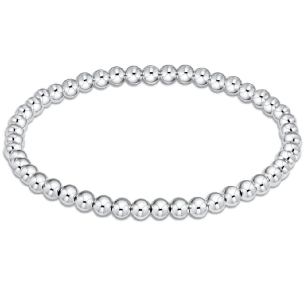 CLASSIC SILVER 4MM BEAD BRACELET