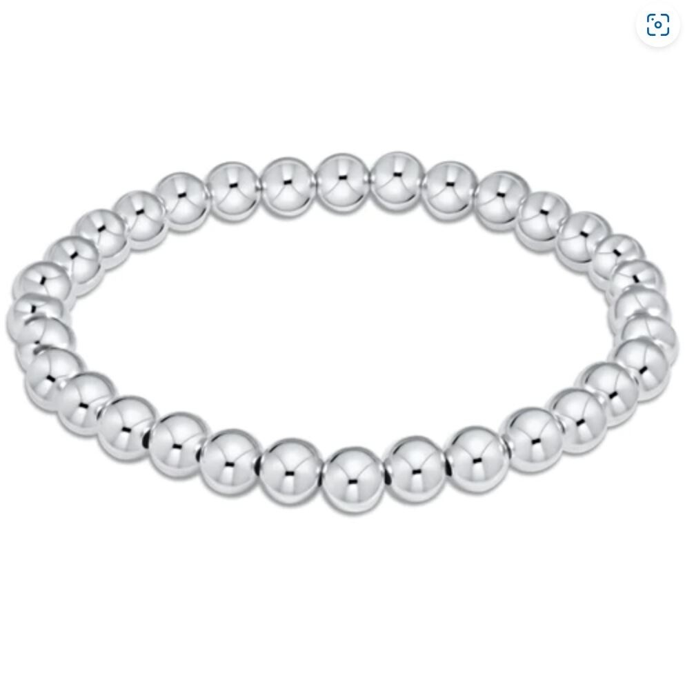 CLASSIC SILVER 6MM BEAD BRACELET