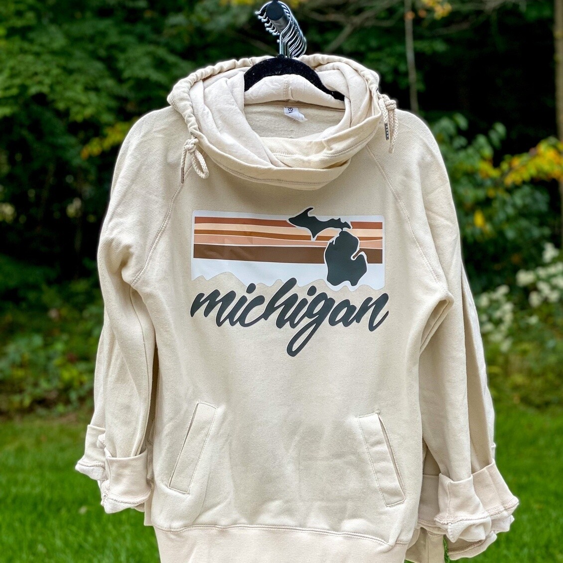 MICHIGAN DOUBLE NECK HOODIE