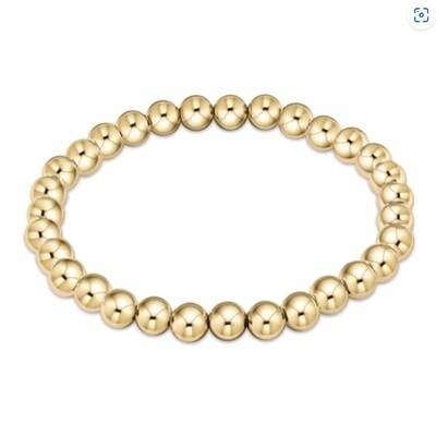 CLASSIC GOLD 6MM BEAD BRACELET
