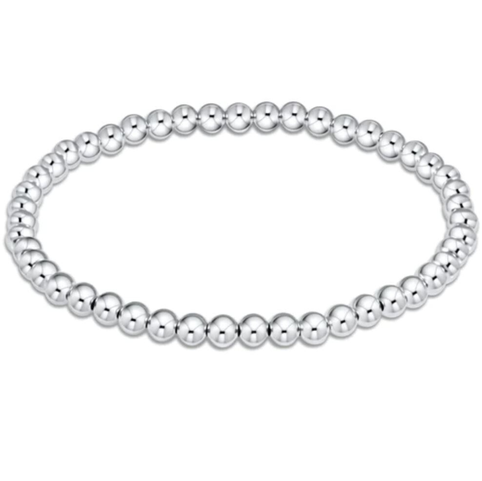 CLASSIC SILVER 10MM BEAD BRACELET