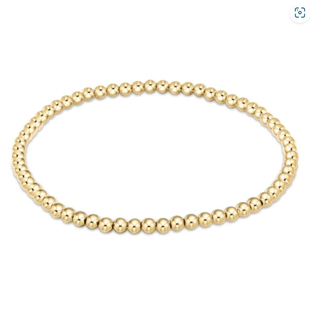 CLASSIC GOLD 3MM BEAD BRACELET