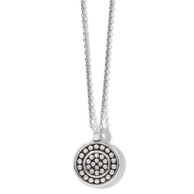 PEBBLE ROUND REV PET NECKLACE