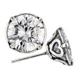 BRILLIANCE 9MM POST EARRINGS