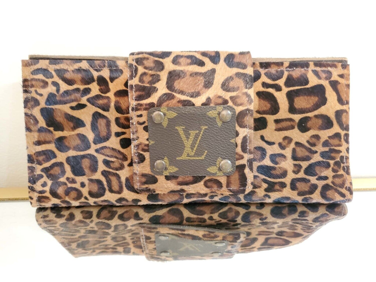 LEOPARD HIDE LARGE WALLET