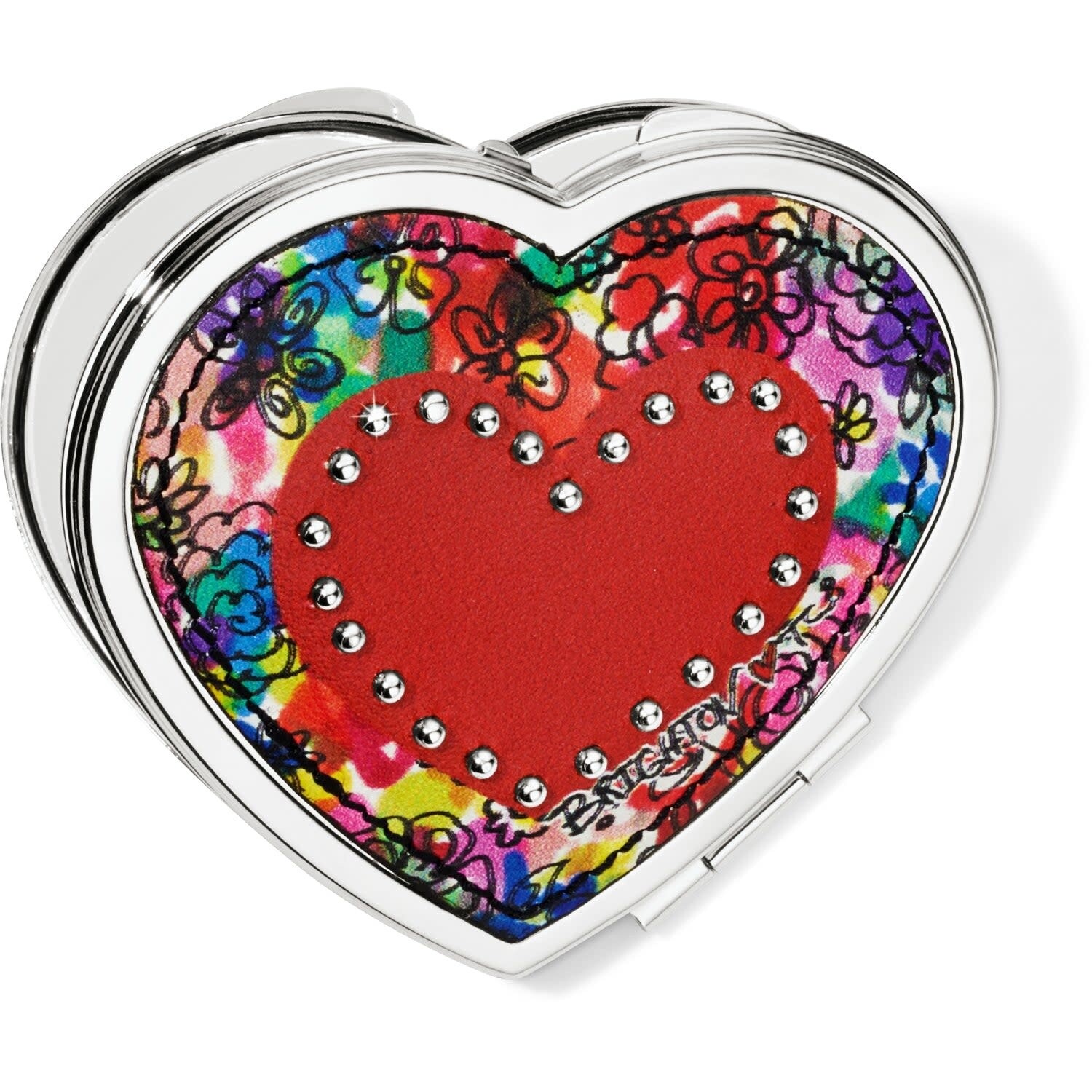LOVE BOUQUET HEART COMPACT MIRROR