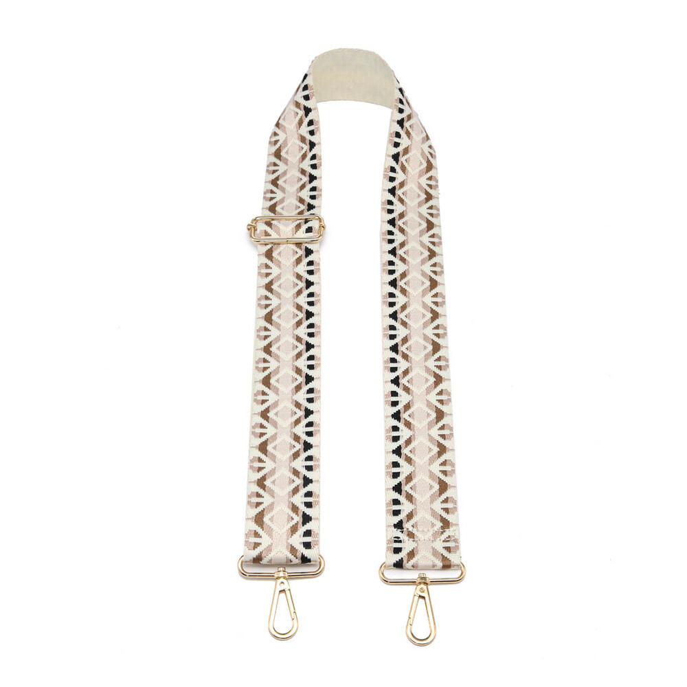 BOHEMIAN GUITAR STRAP - BEIGE