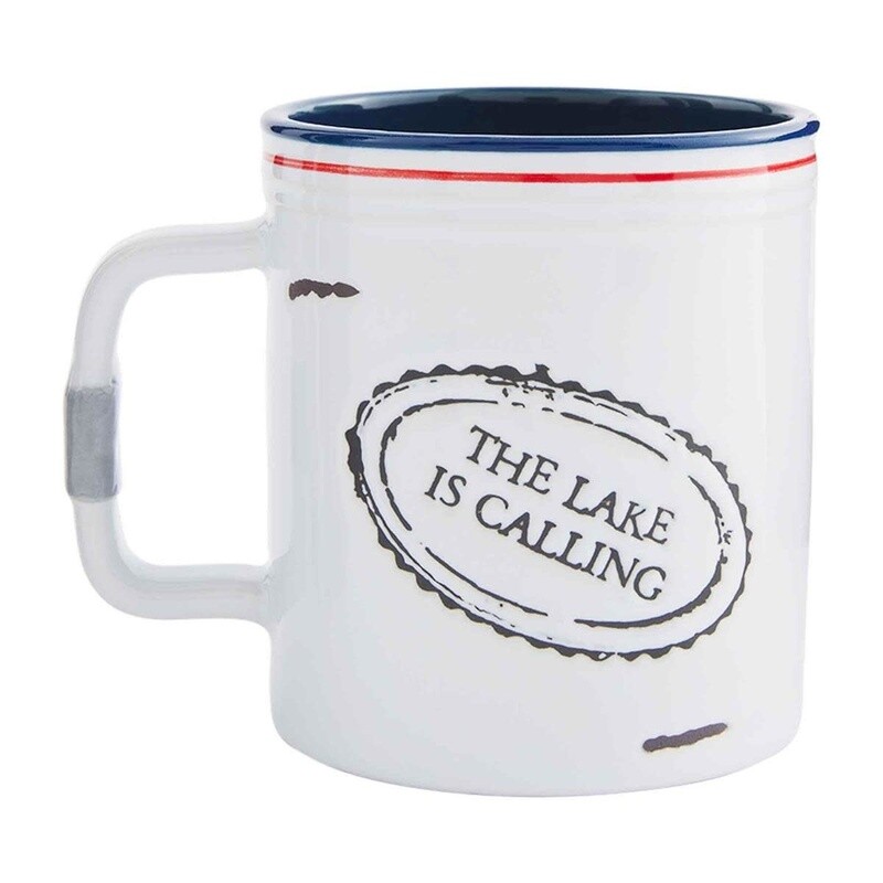 LAKE CALLING STAMPED LAKE MUG