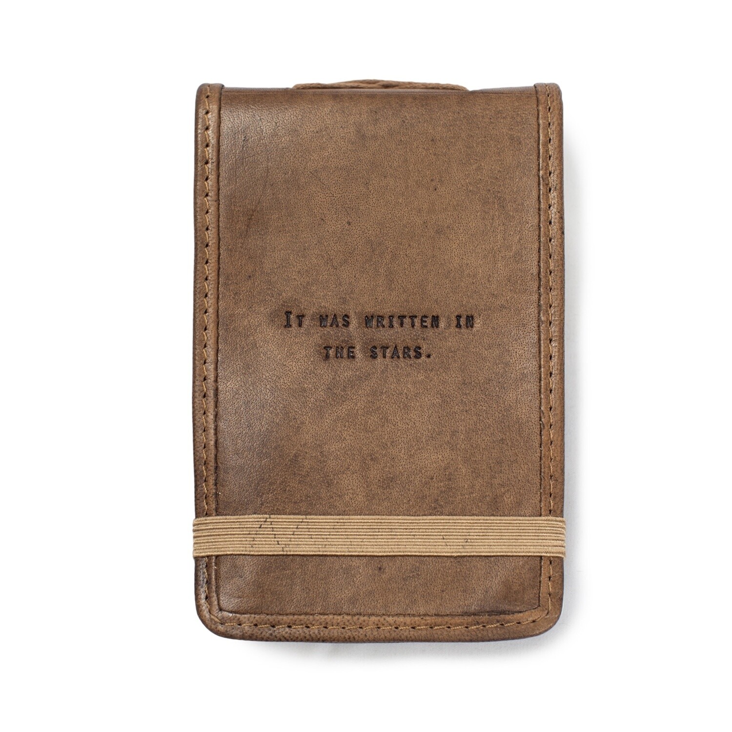 Mini It Was Written In The Stars Leather Journal - 4&quot;x6&quot;