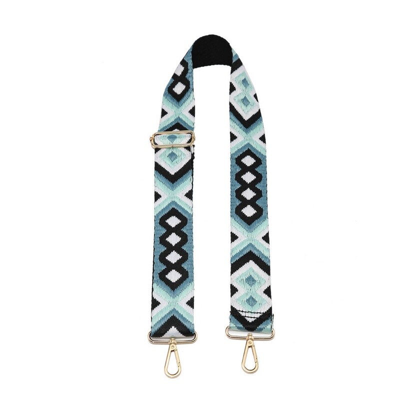 BOHEMIAN GUITAR STRAP - TEAL
