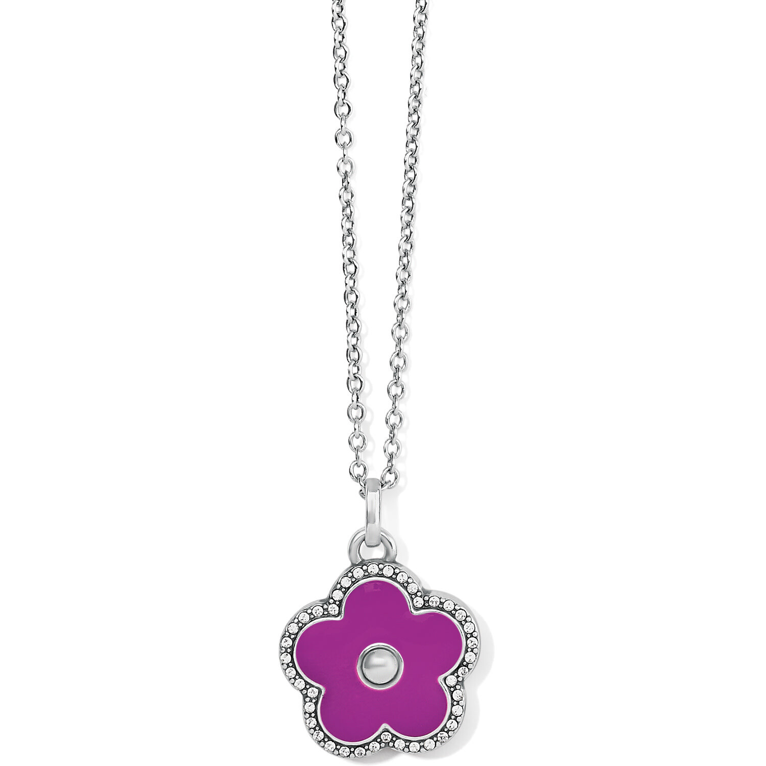 DAZZLING LOVE PLUM FLOWER NECKLACE