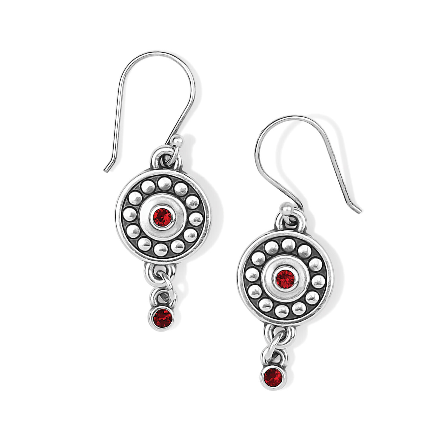 PEBBLE DOT MEDALI EARRINGS - SIAM/JANUARY
