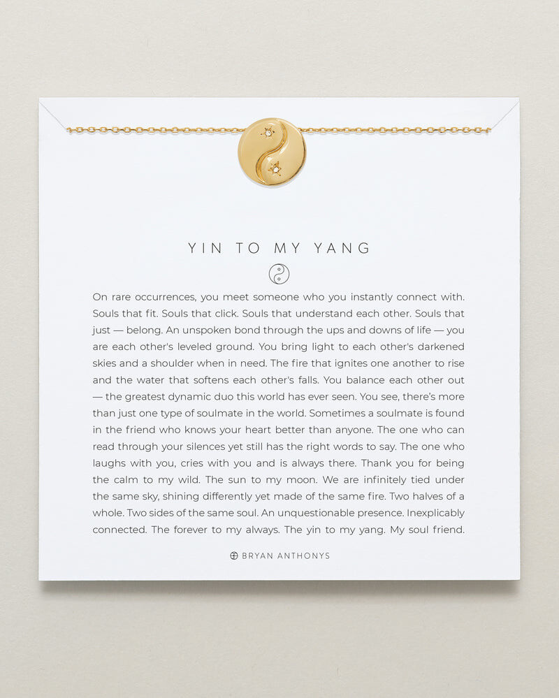 Yin to My Yang Friendship Necklace - 14k Gold