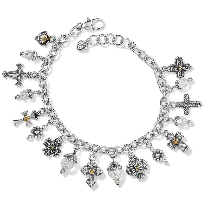 One Cross Charm Bracelet