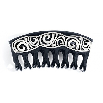 Black London Groove Large Hair Clip