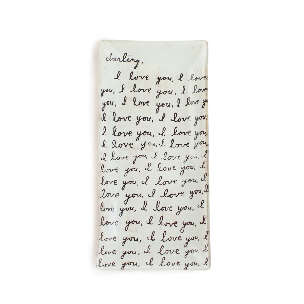Letter for You Sm. 8.5X4 Rectangle Decoupage Plate