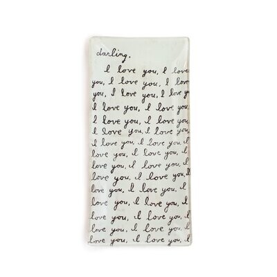 Letter for You Sm. 8.5X4 Rectangle Decoupage Plate