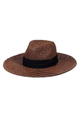 BROWN STRAW HAT
