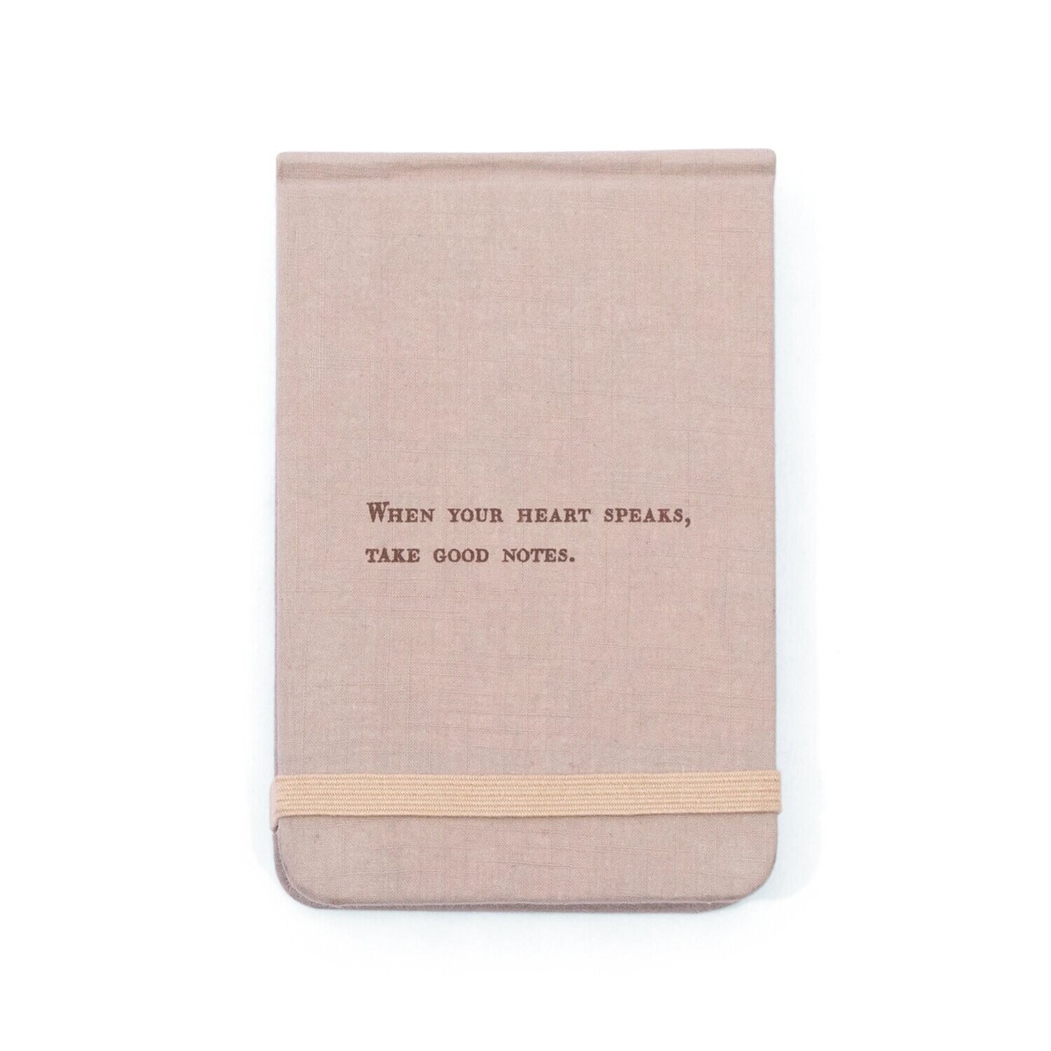 WHEN YOU HEART SPEAKS FABRIC NOTEBOOK