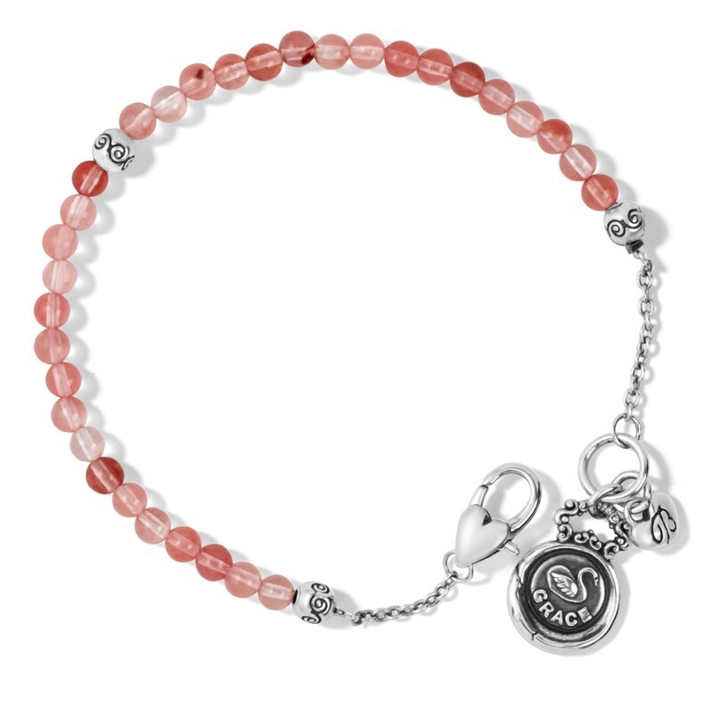 Sweet Reflections Grace Bracelet - Silver-Pink, OS