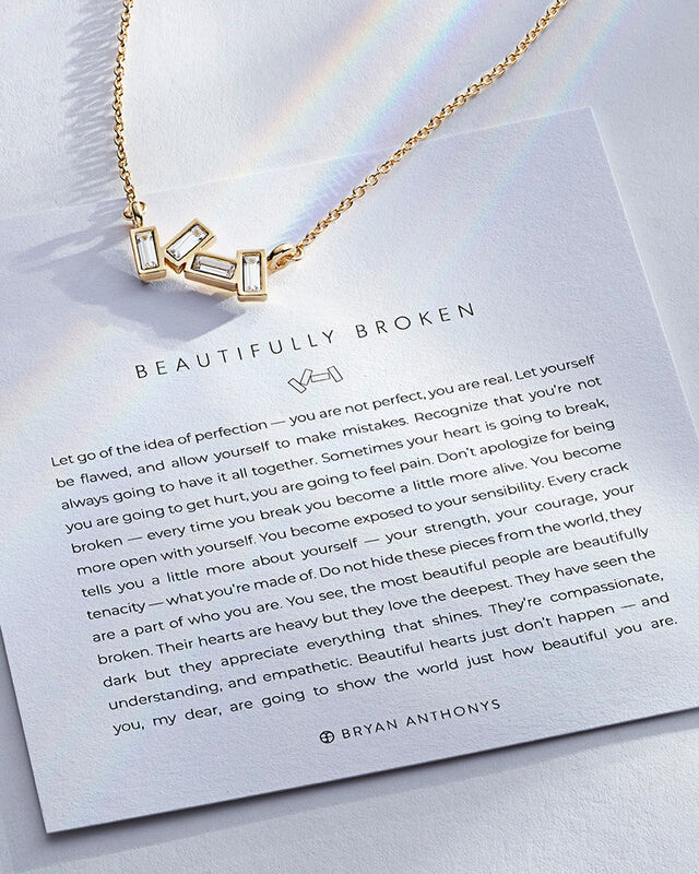 Beautifully Broken Necklace - 14k Gold