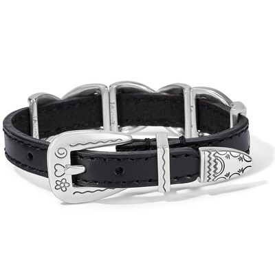 Kriss Kross Etched Bandit Bracelet-Black