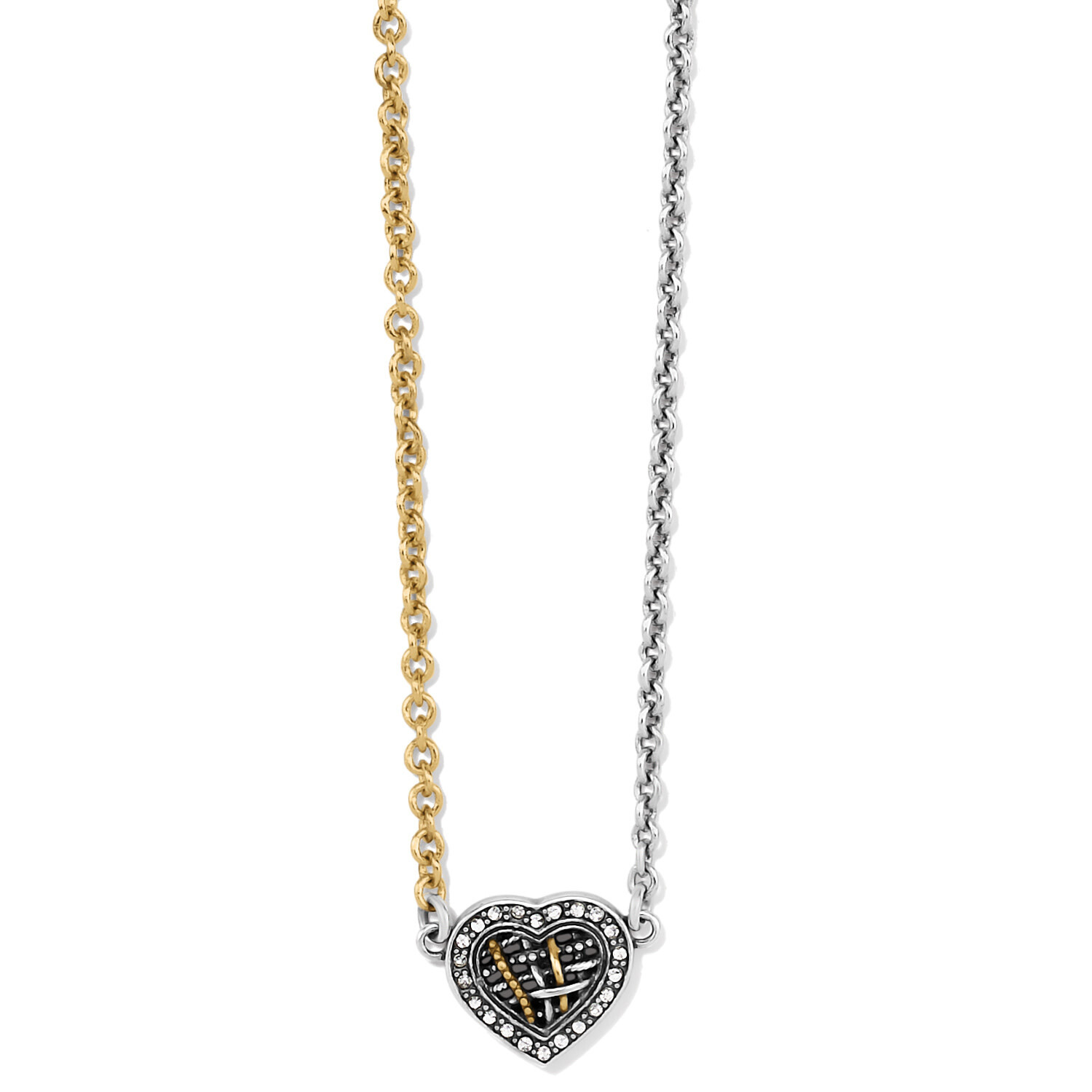 NEPTUNE&#39;S RINGS WVN HEART MINI NECKLACE