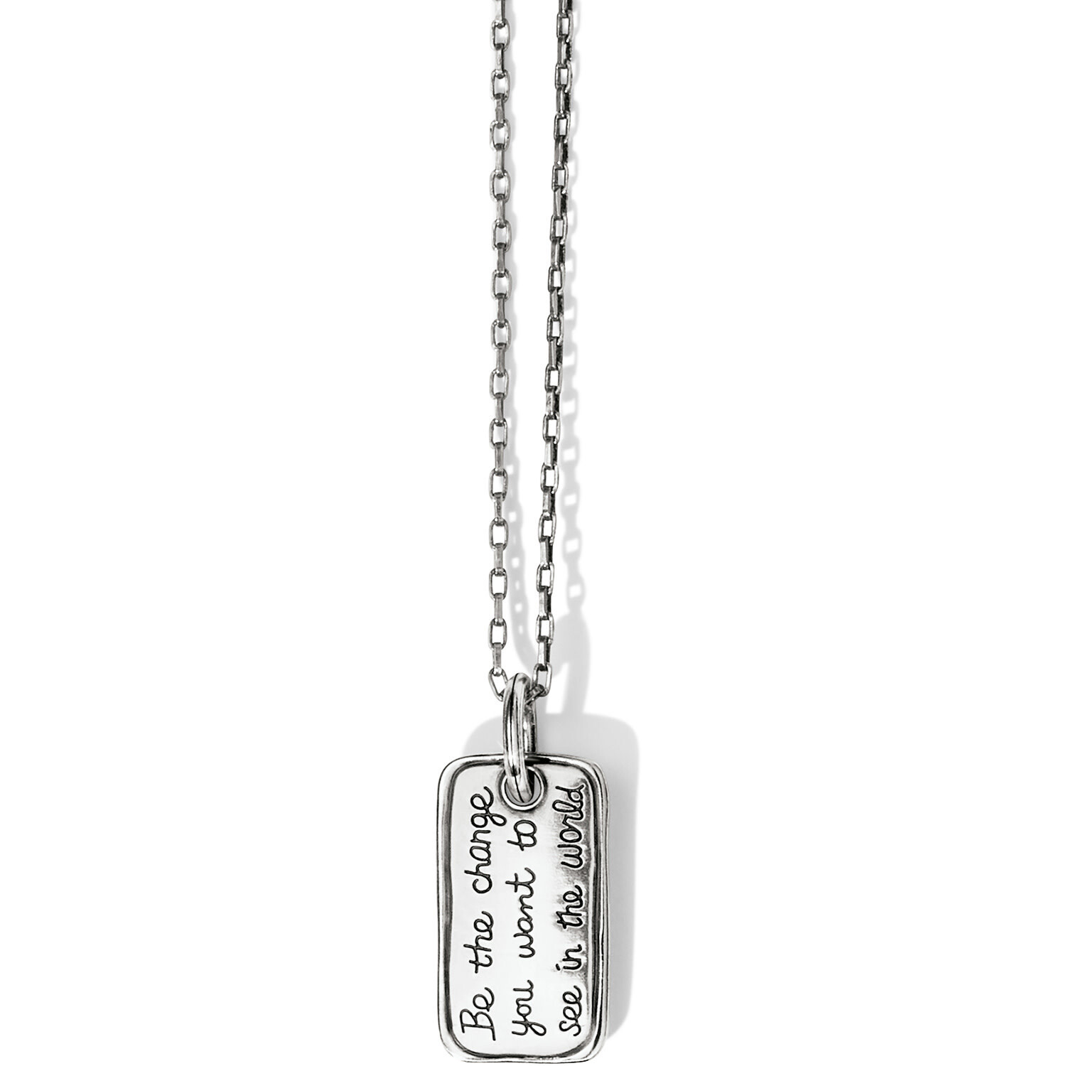 Sentiments Change Convertible Reversible Necklace - Silver, OS