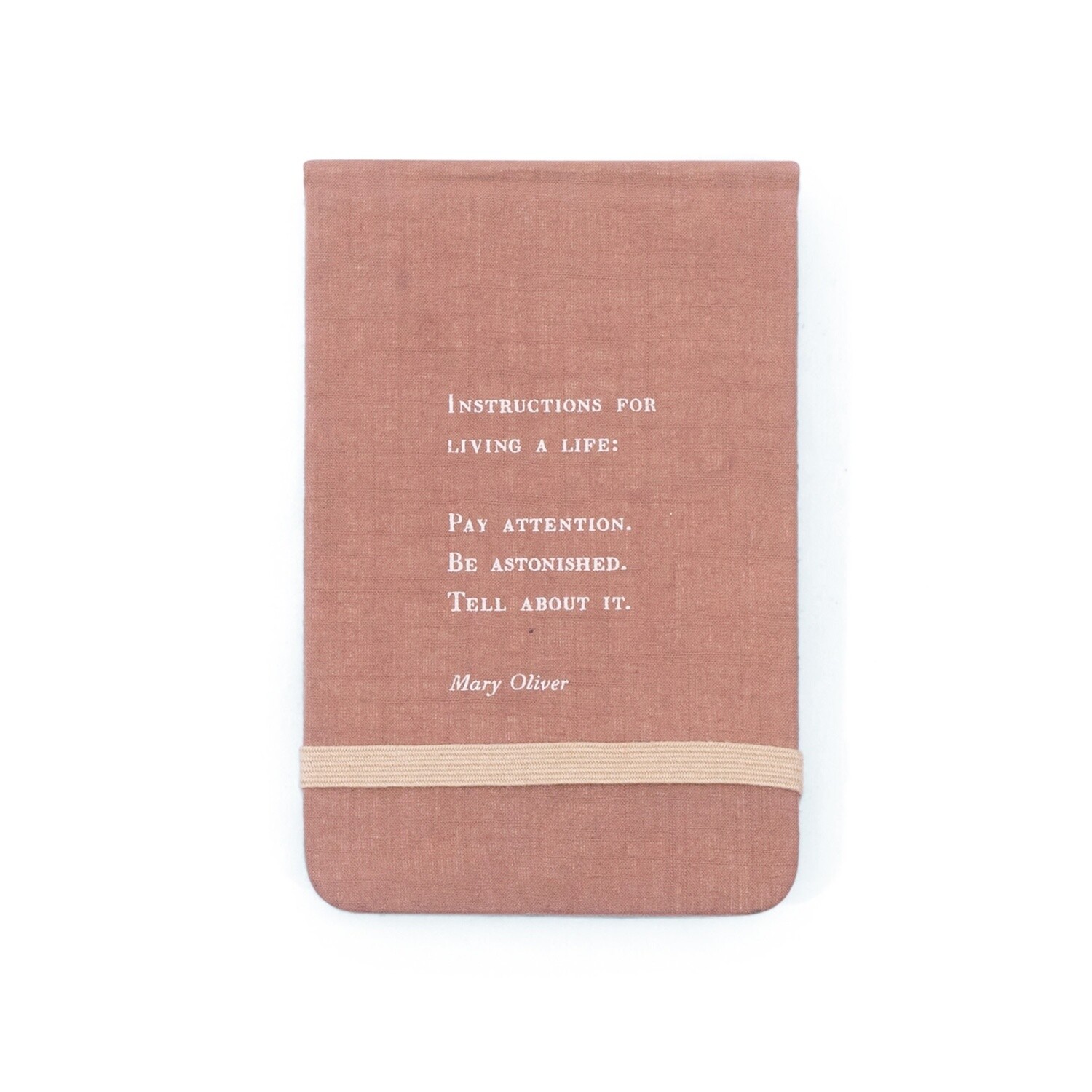 MARY OLIVER FABRIC NOTEBOOK