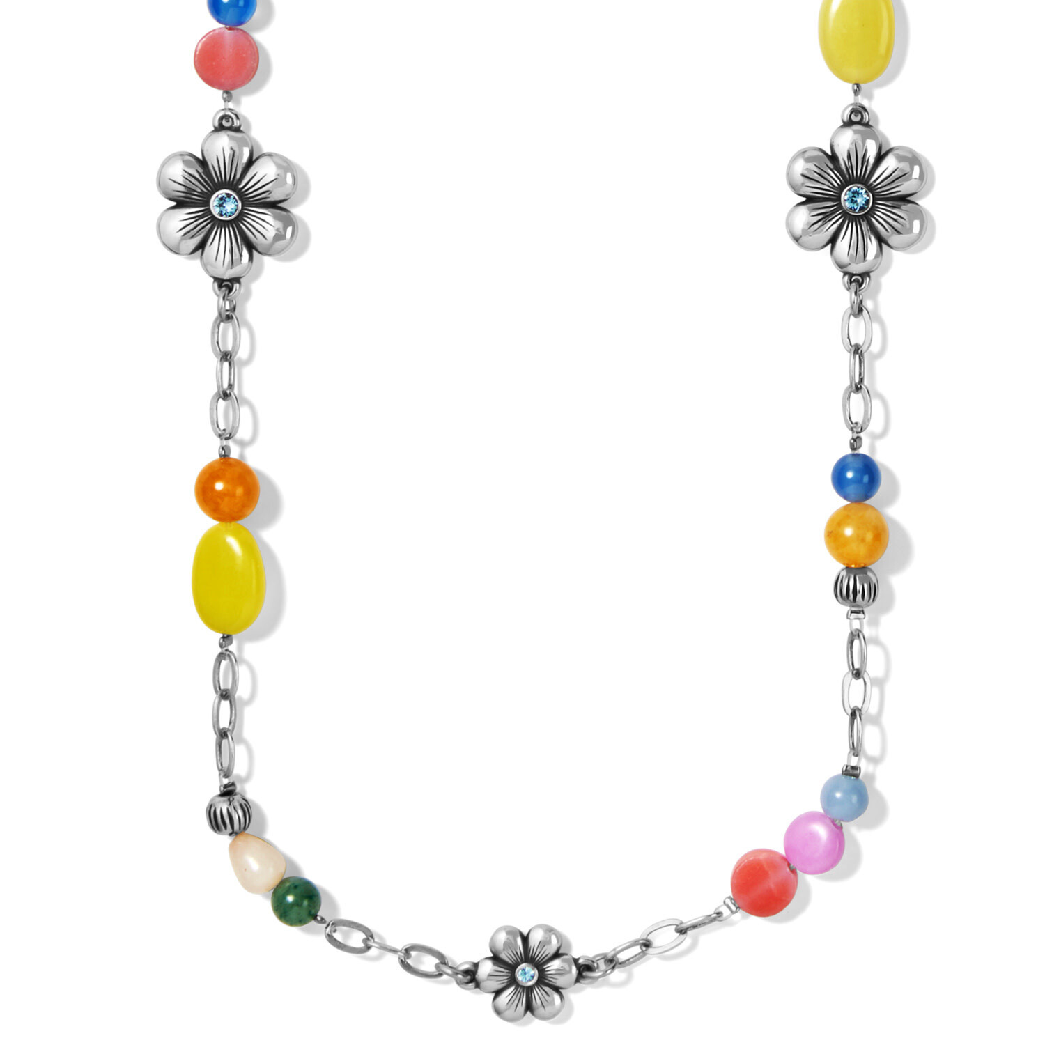 Florette Necklace - Silver-Multi, OS