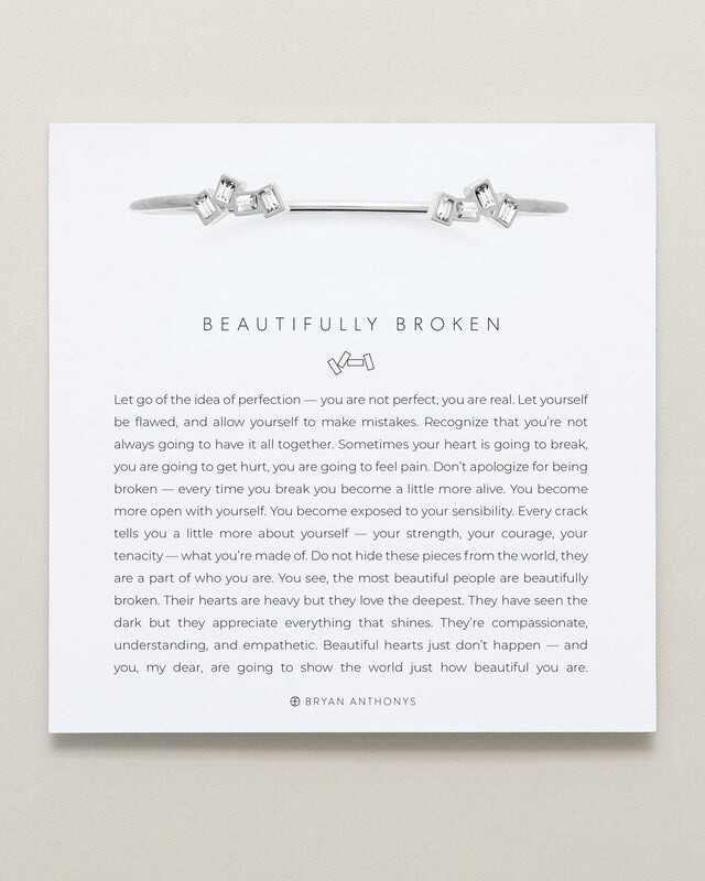Beautifully Broken Cuff - Silver