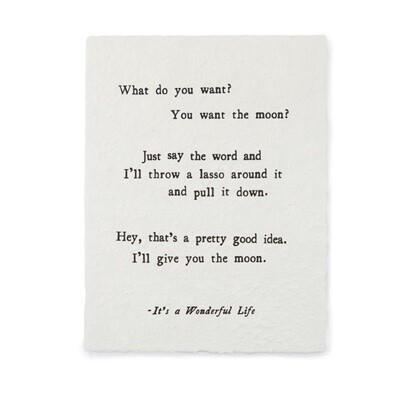 WHAT DO YOU WANT? HANDMADE PAPER PRINT