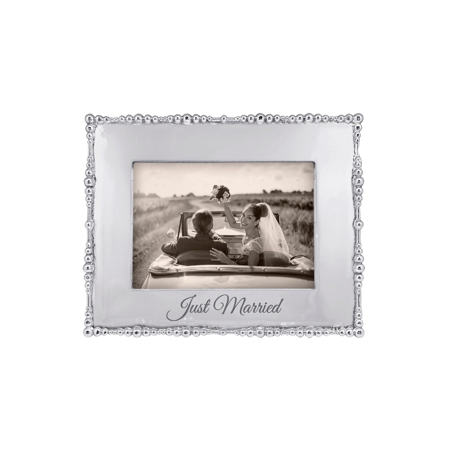 JUST MARRIED PEARL DROP 5X7 FRAME
