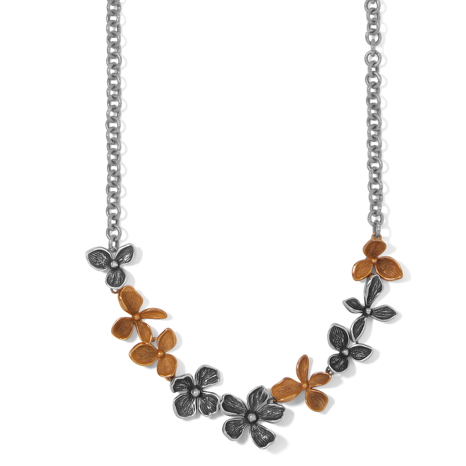 Everbloom Garland Necklace - Silver-Gold, OS