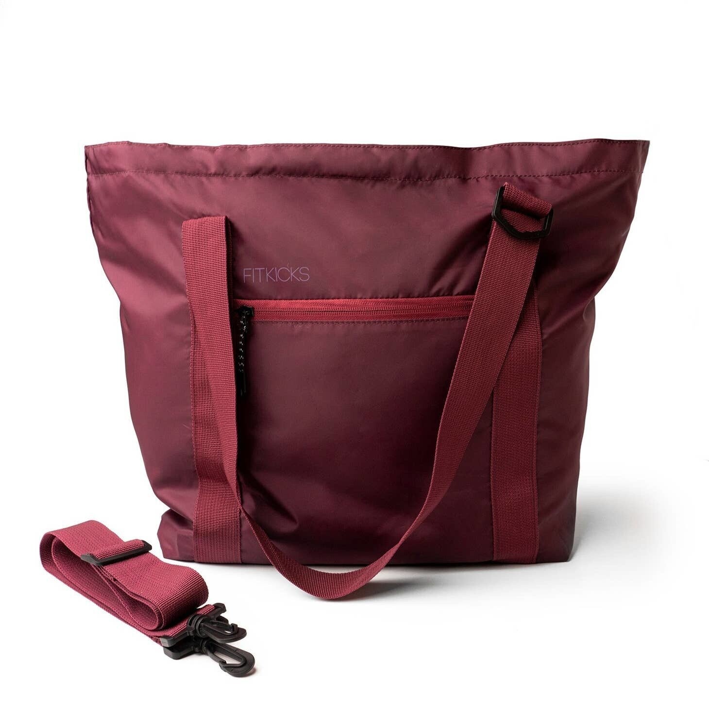 HIDEAWAY PACKABLE DUFFLE BAG, Color: WINE