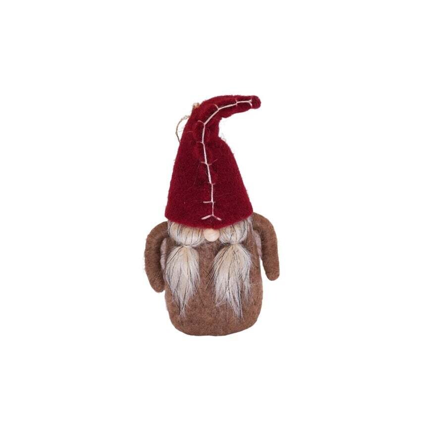 FELT GNOME ORNAMENTS, Color: RED