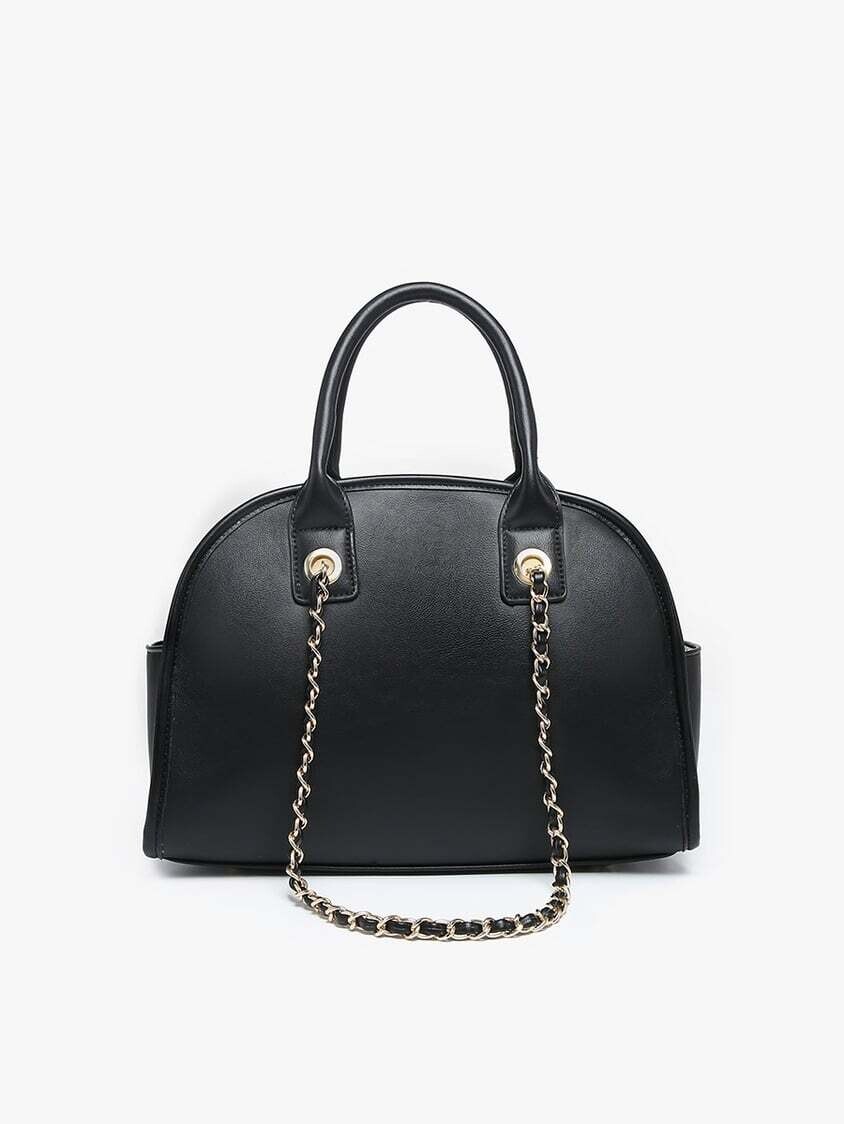BETH SATCHEL - MULTIPLE COLORS, Color: BLACK