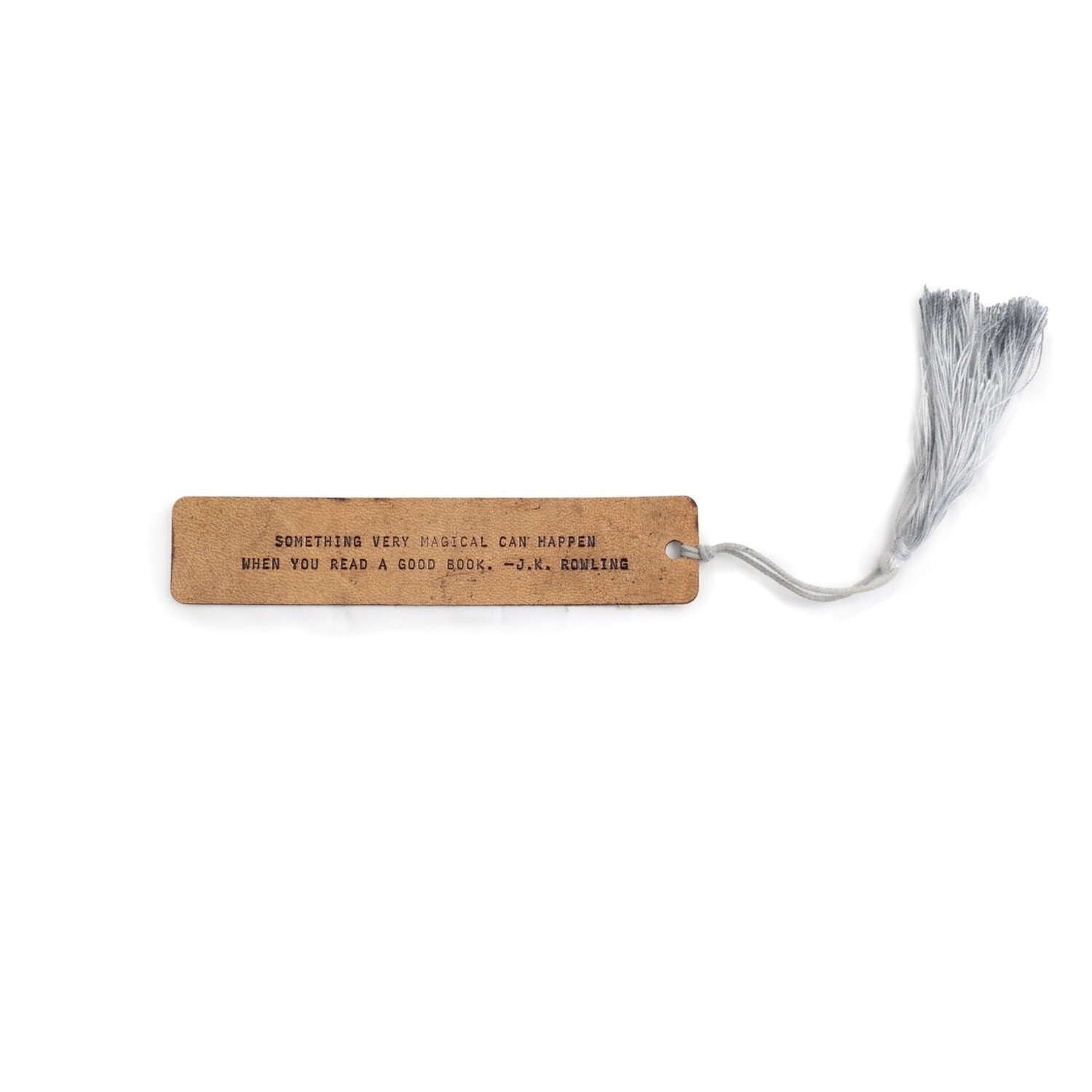 LEATHER BOOKMARKS, QUOTE: J.K. ROWLING