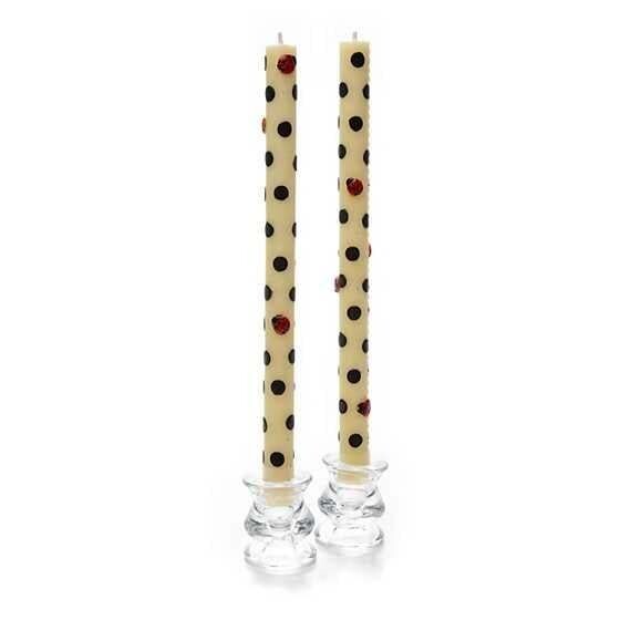 LADY BUG DOT DINNER CANDLES