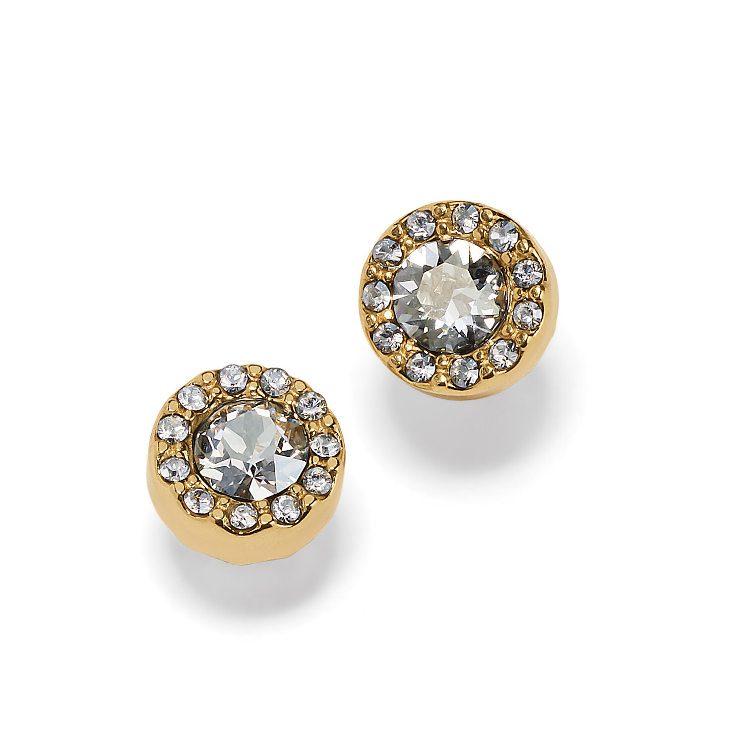 Illumina Solitaire Post Earrings-Gold