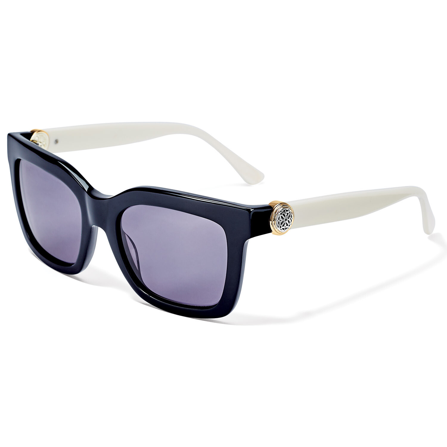 Ferrara Two Tone Sunglasses-Black-White
