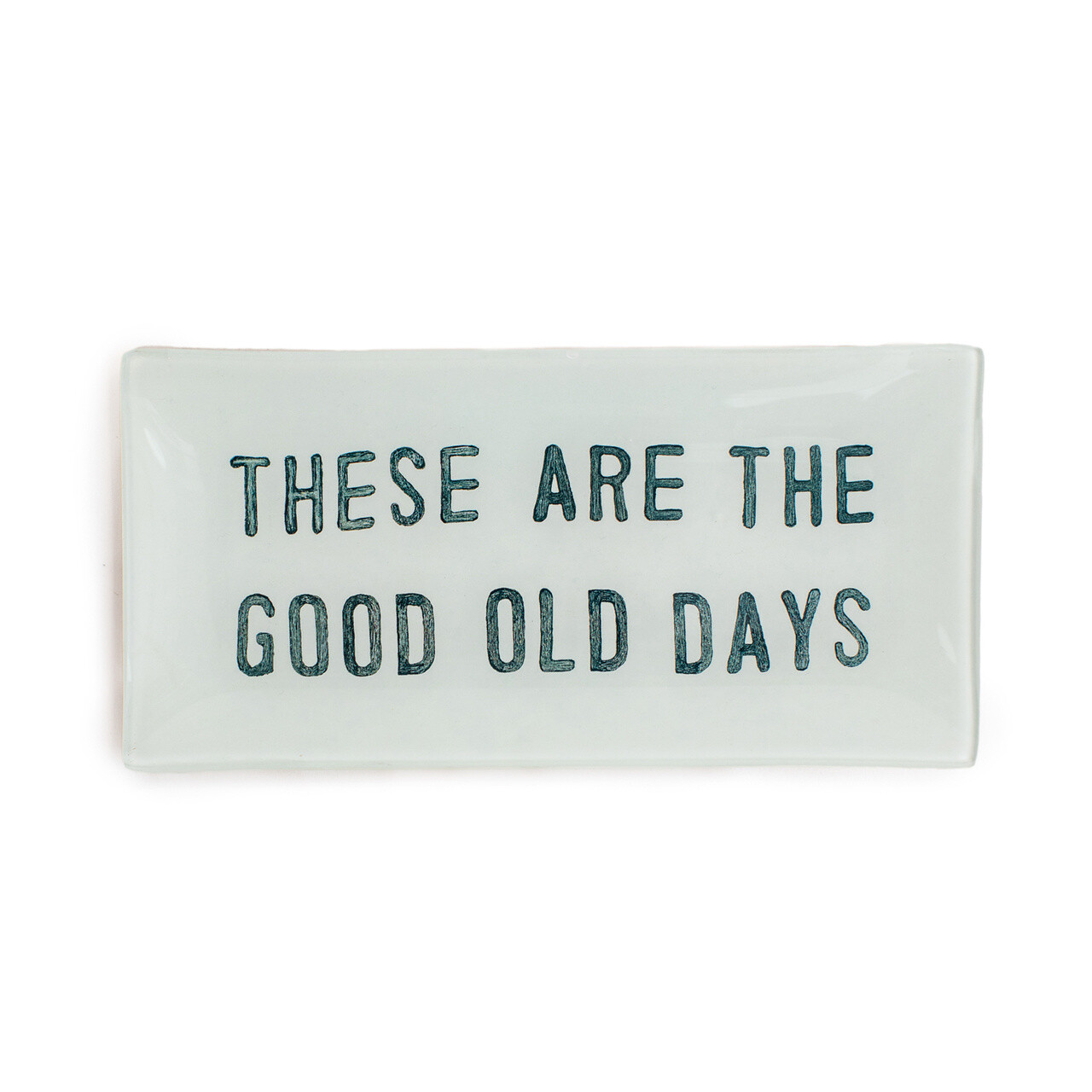 Good Old Days Sm. 8.5X4 Rectangle Decoupage Plate